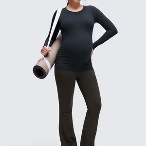 CRZ YOGA Women's Long Sleeve Top - Black